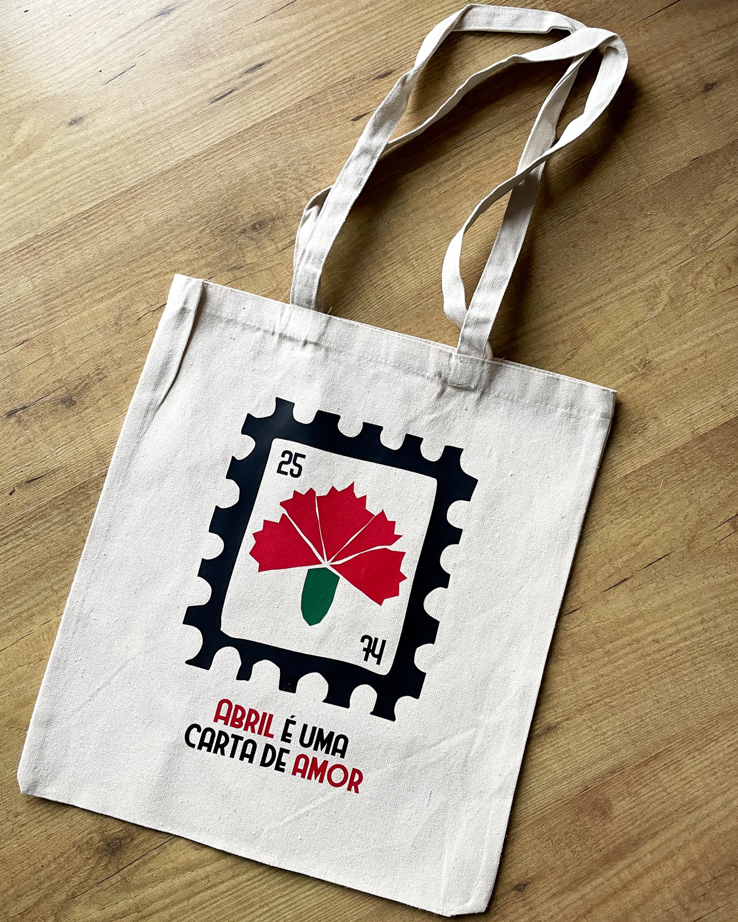 Tote bag - abril é uma carta de amor