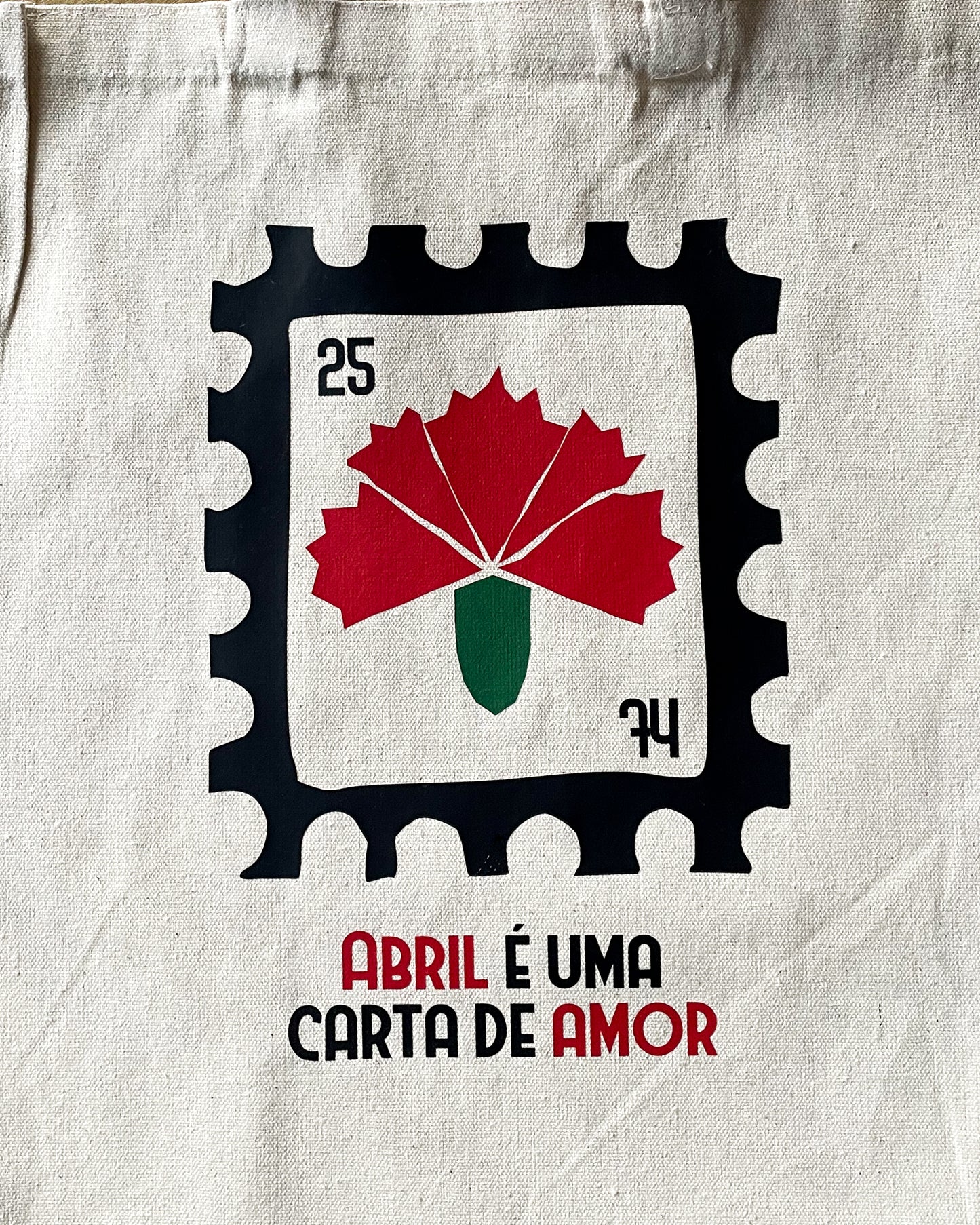 Tote bag - abril é uma carta de amor