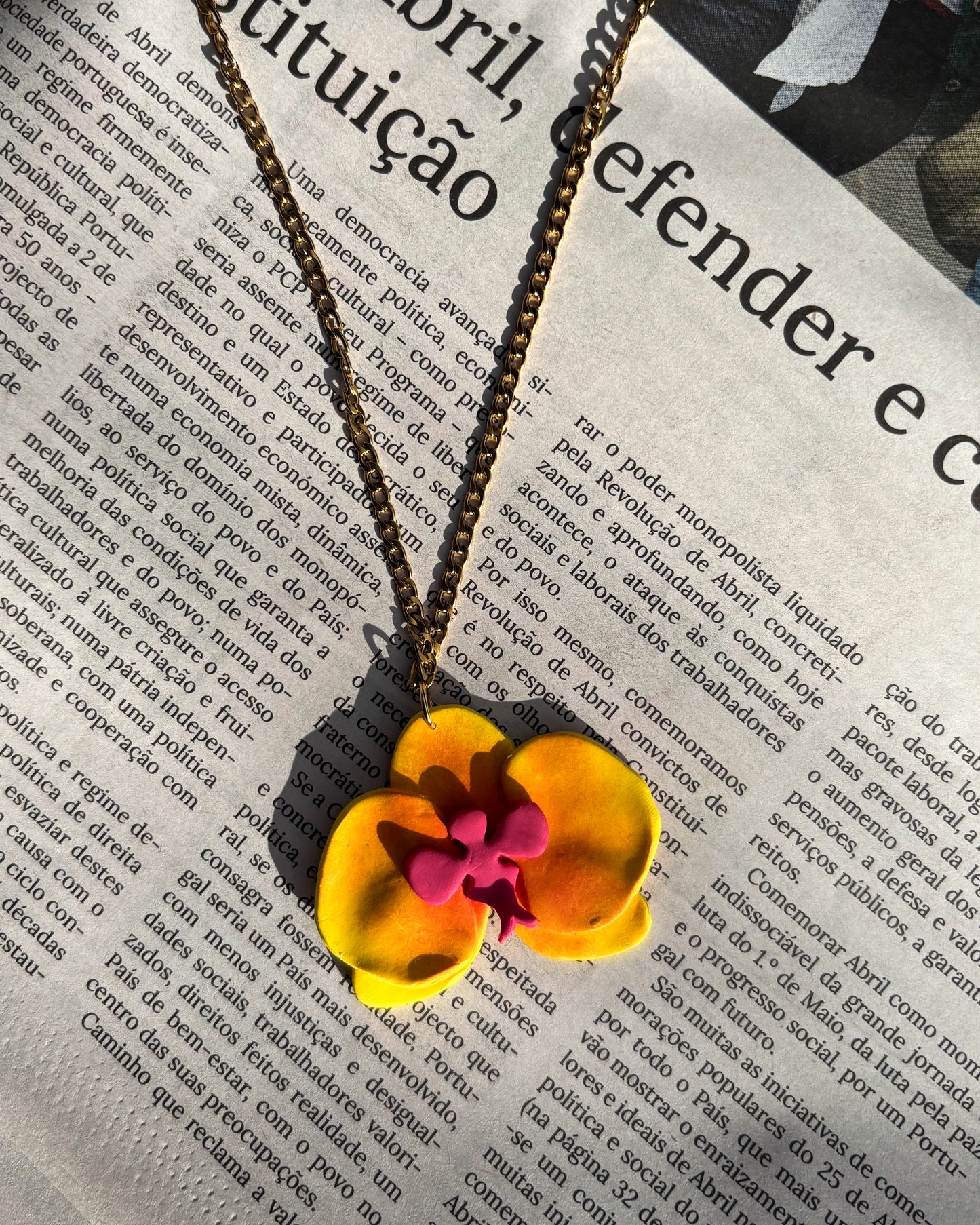 orquídea amarela