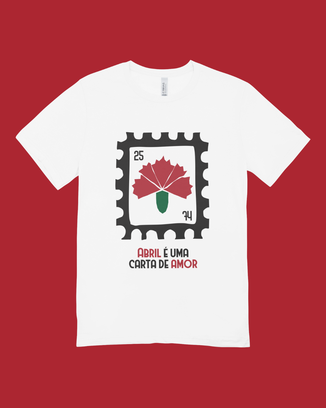 T-shirt - Abril é uma carta de amor